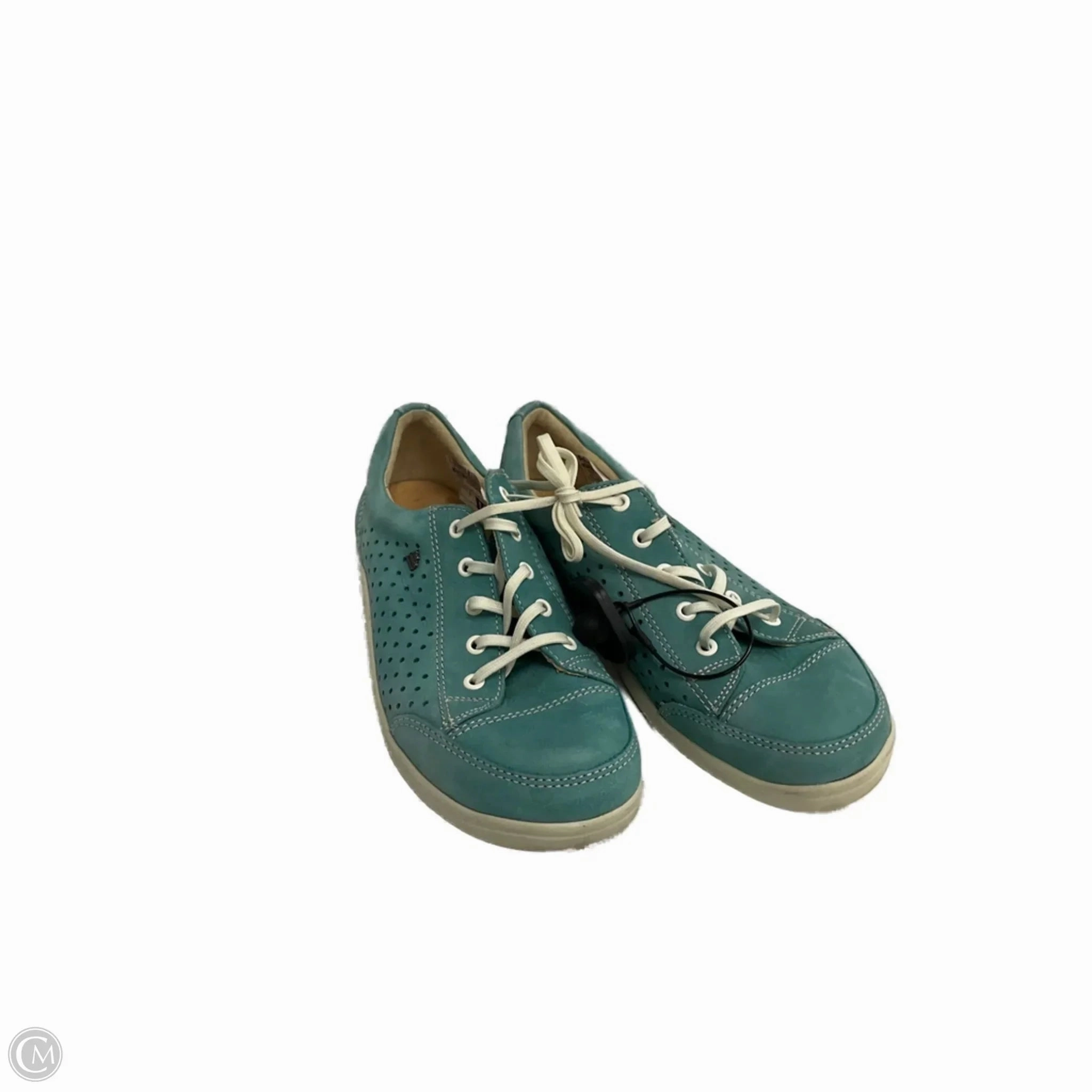 Shoes Sneakers By Finn Comfort In Teal, Size: 7.5 Seamless Fit