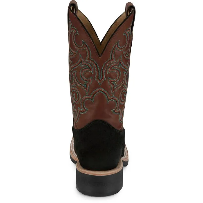 orthopedic Canvas Upper Justin Mens Alamo Bent Rail Boots Style BR389