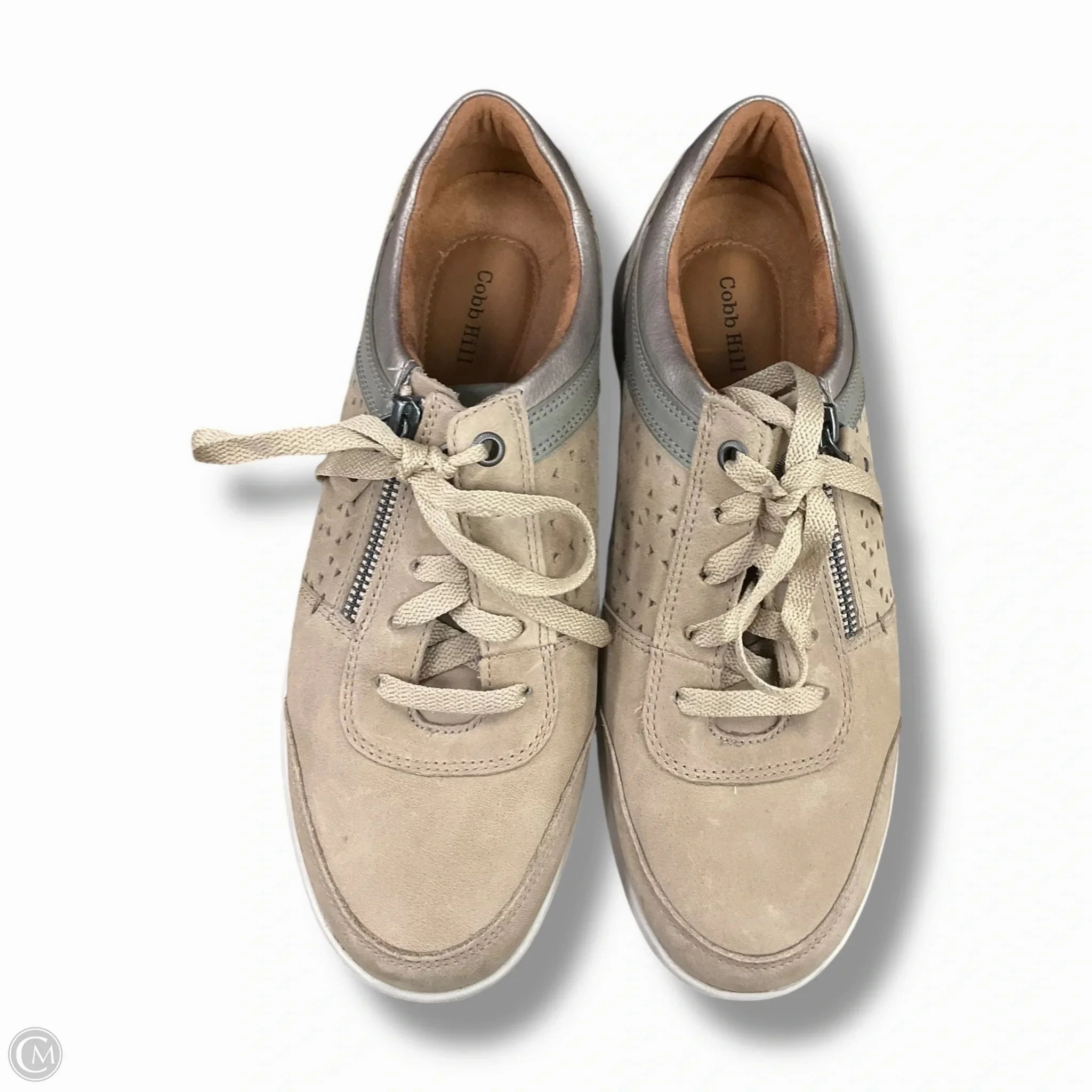 Daily Go-To EverydayUse Shoes Sneakers By Cobb Hill In Tan, Size: 9