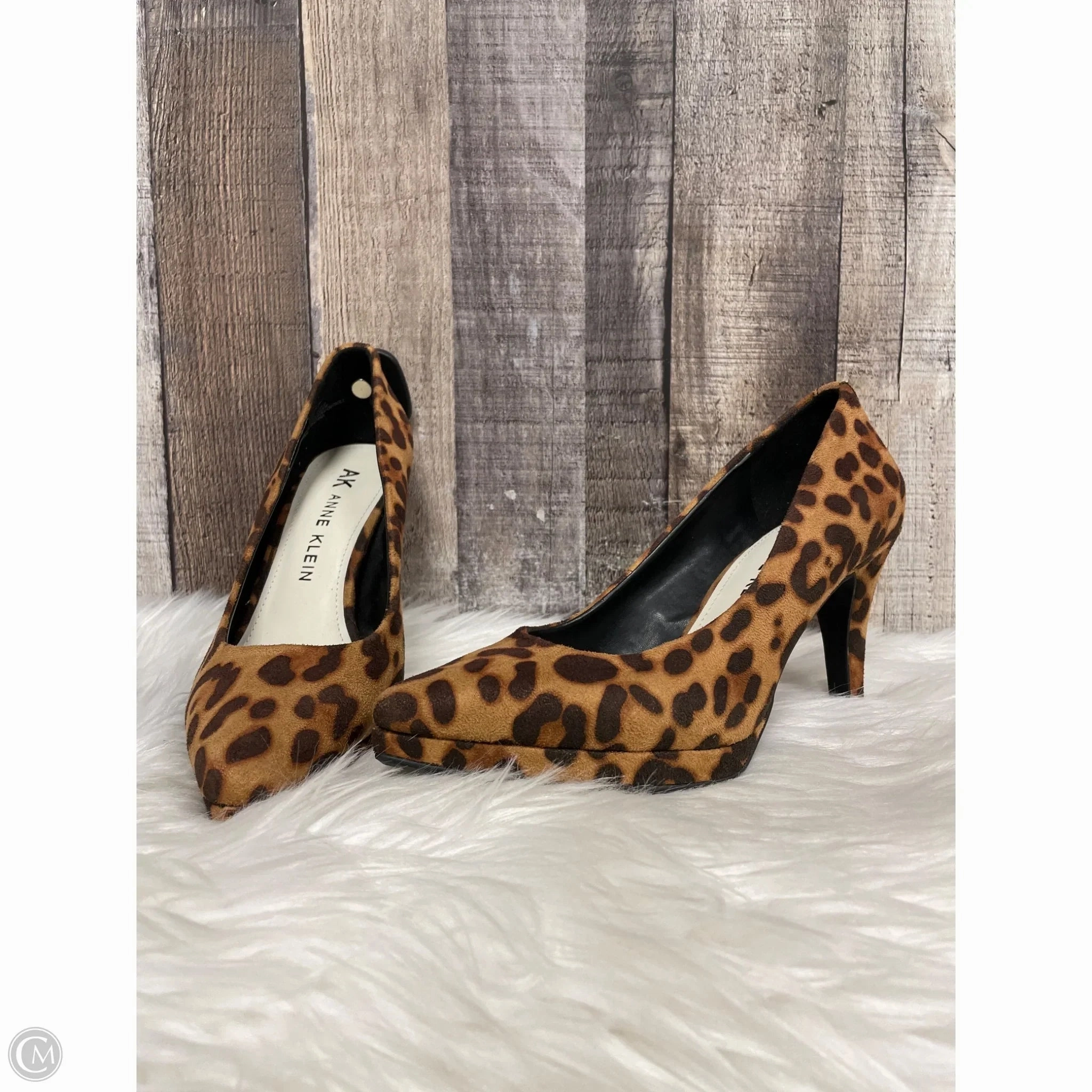 Shoes Heels Stiletto By Anne Klein In Animal Print, Size: 6.5 Dress Shoes
