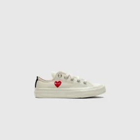 CHUCK TAYLOR ALL-STAR '70 LOW (KIDS) "MILK SINGLE HEART" Good stability Good elasticity