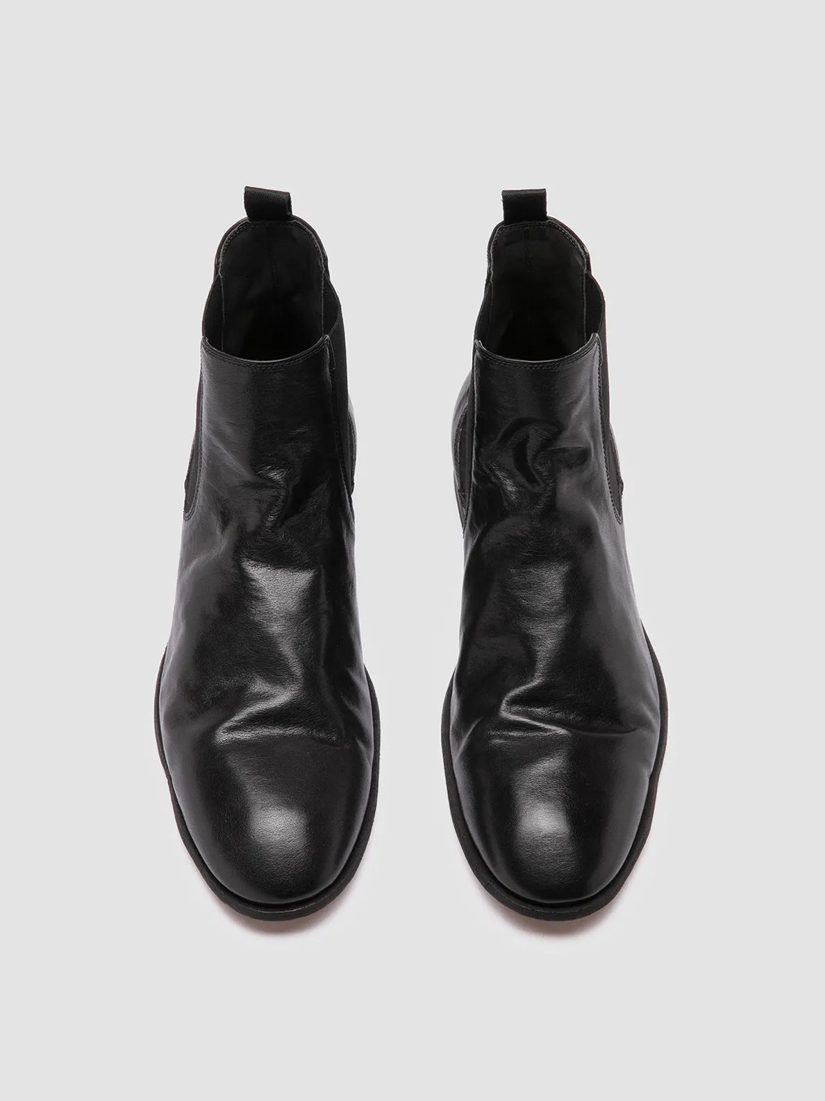 High-Quality Footwear All Function SOLITUDE 004 - Black Leather Chelsea Boots