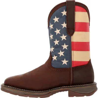 Durango Rebel (American Flag) Square Toe Simple Look
