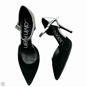 Shoes Heels Stiletto By Calvin Klein In Black & Silver, Size: 8.5 Smart Pumps Special Occasion Shoes