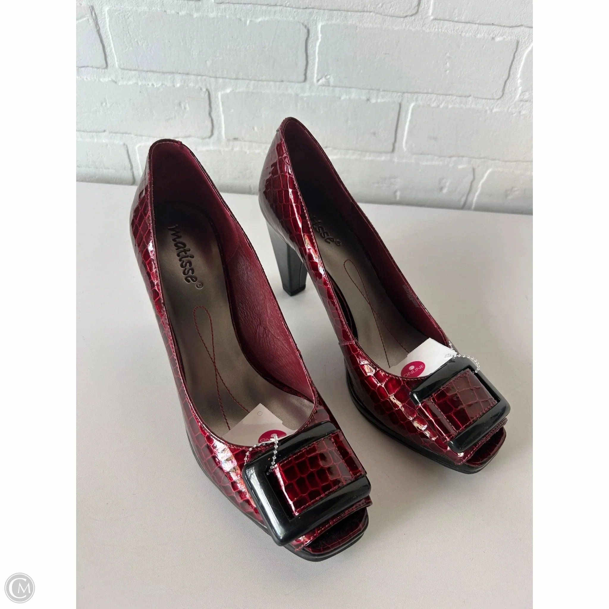 Shoes Heels Block By Matisse In Black & Red, Size: 10 Chic Pumps Slip Resistant