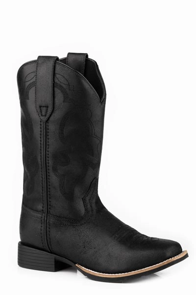 ROPER LADIES BLACK SQUARE TOE BOOTS STYLE  09-021-0904-3314 ground grip Anti-bacterial