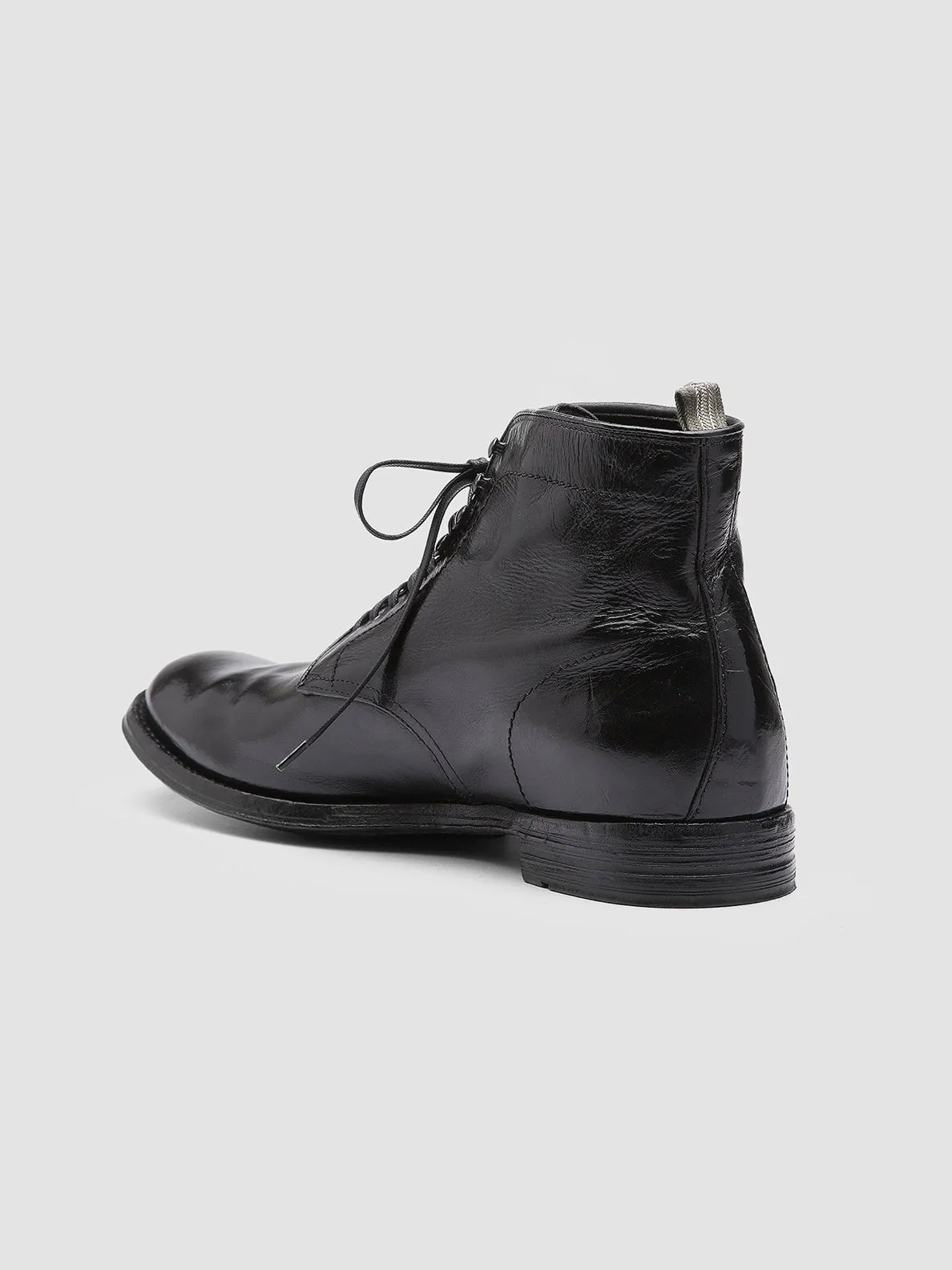 ANATOMIA 013 - Black Leather Ankle Boots reinforced sole