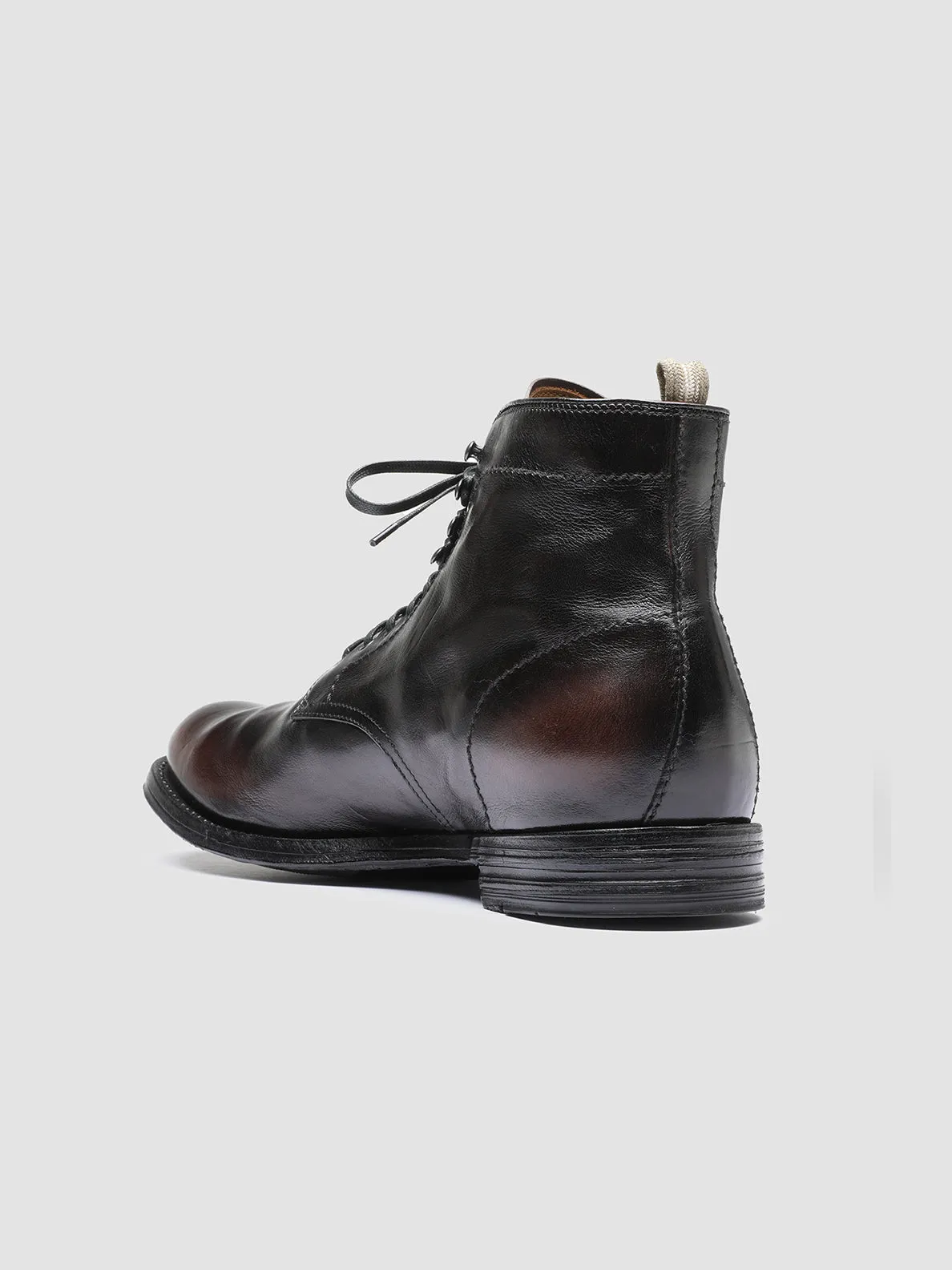 ANATOMIA 013 - Dark Brown Leather Ankle Boots Low Profile Active Nomad