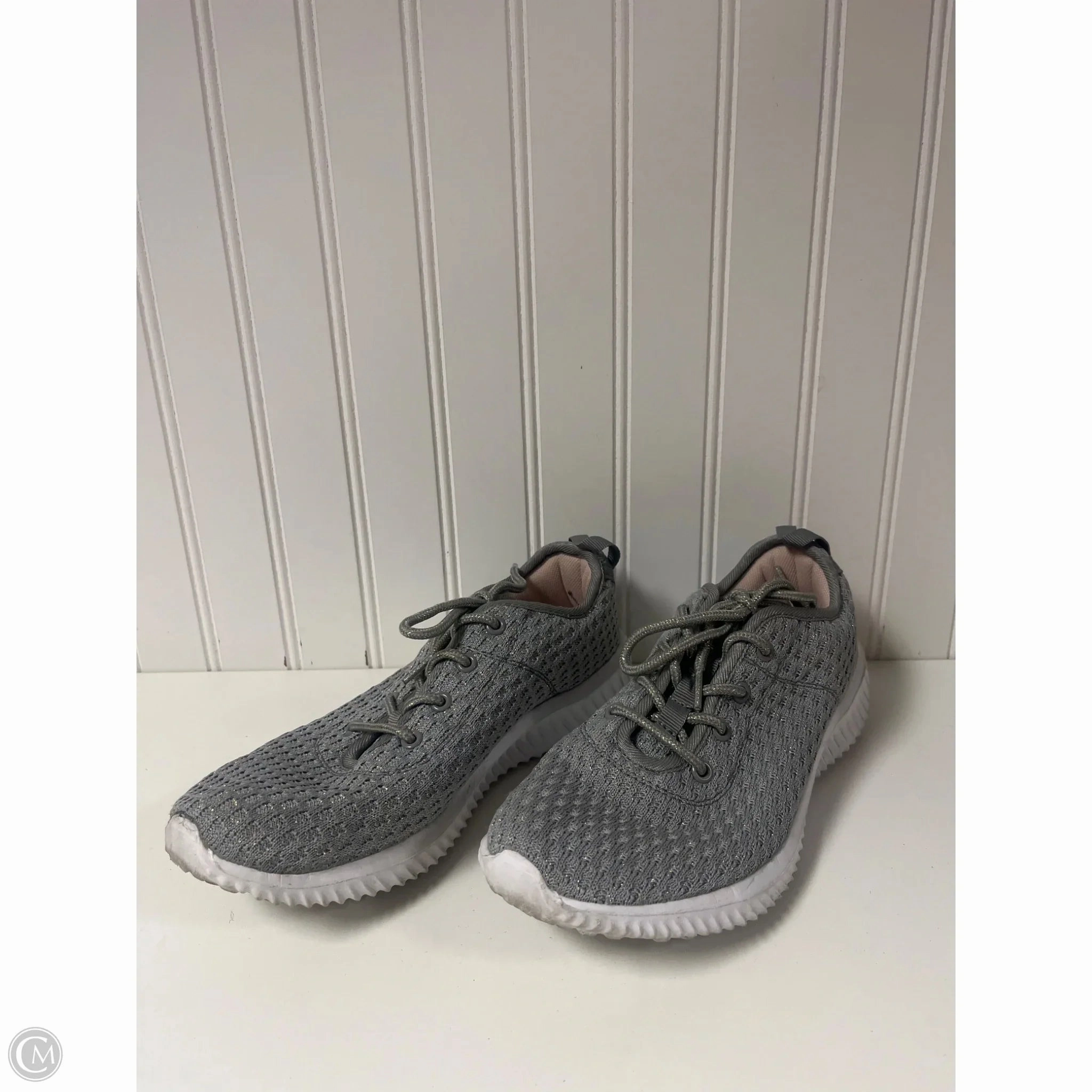 Compression Knit Shoes Sneakers By Cmf In Grey, Size: 8.5