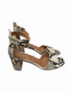 Animal Print Shoes Heels Block Cma, Size 7 Breathable Lining