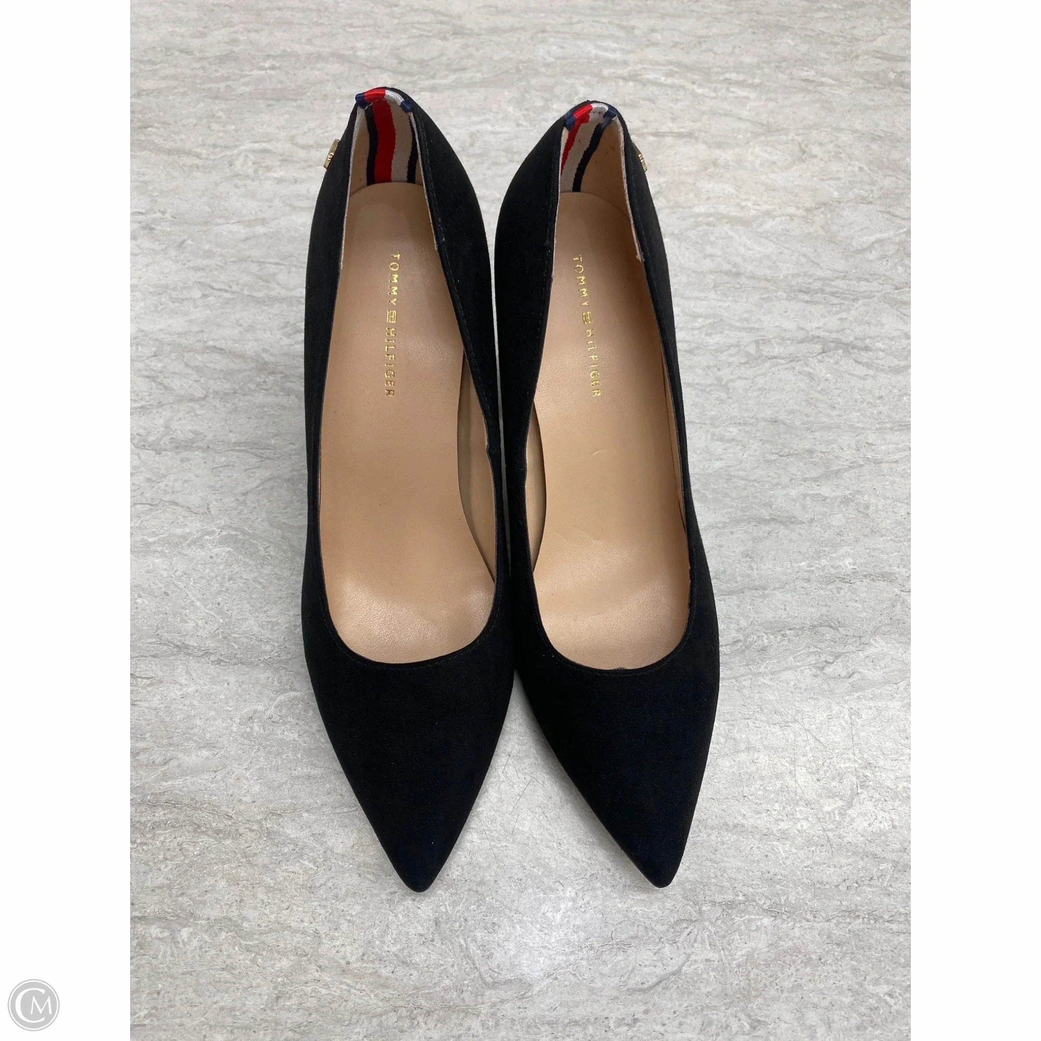 Shoes Heels Block By Tommy Hilfiger In Black, Size: 7.5 Glamorous Shoes Modern