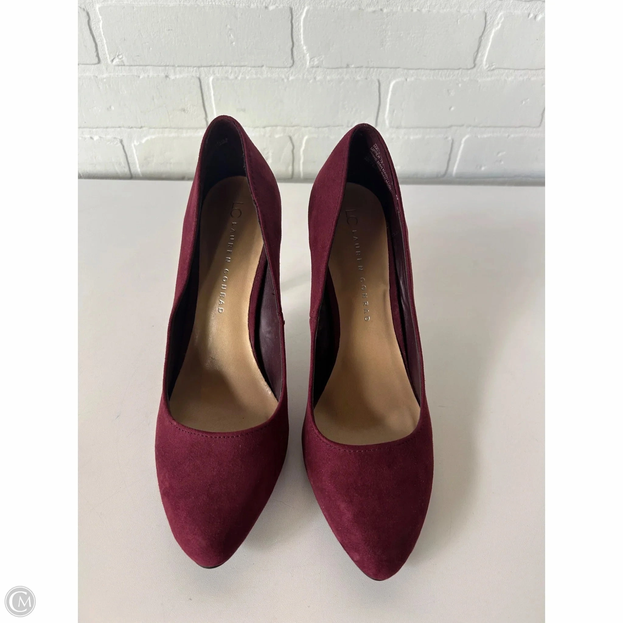 Shoes Heels Stiletto By Lc Lauren Conrad In Red, Size: 10 Formal Pumps Bridal Heel Sandals