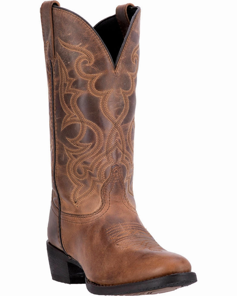 Outdoor Essential Wild Edge Laredo Womens Distressed Snip Toe Western Boots Style 51112