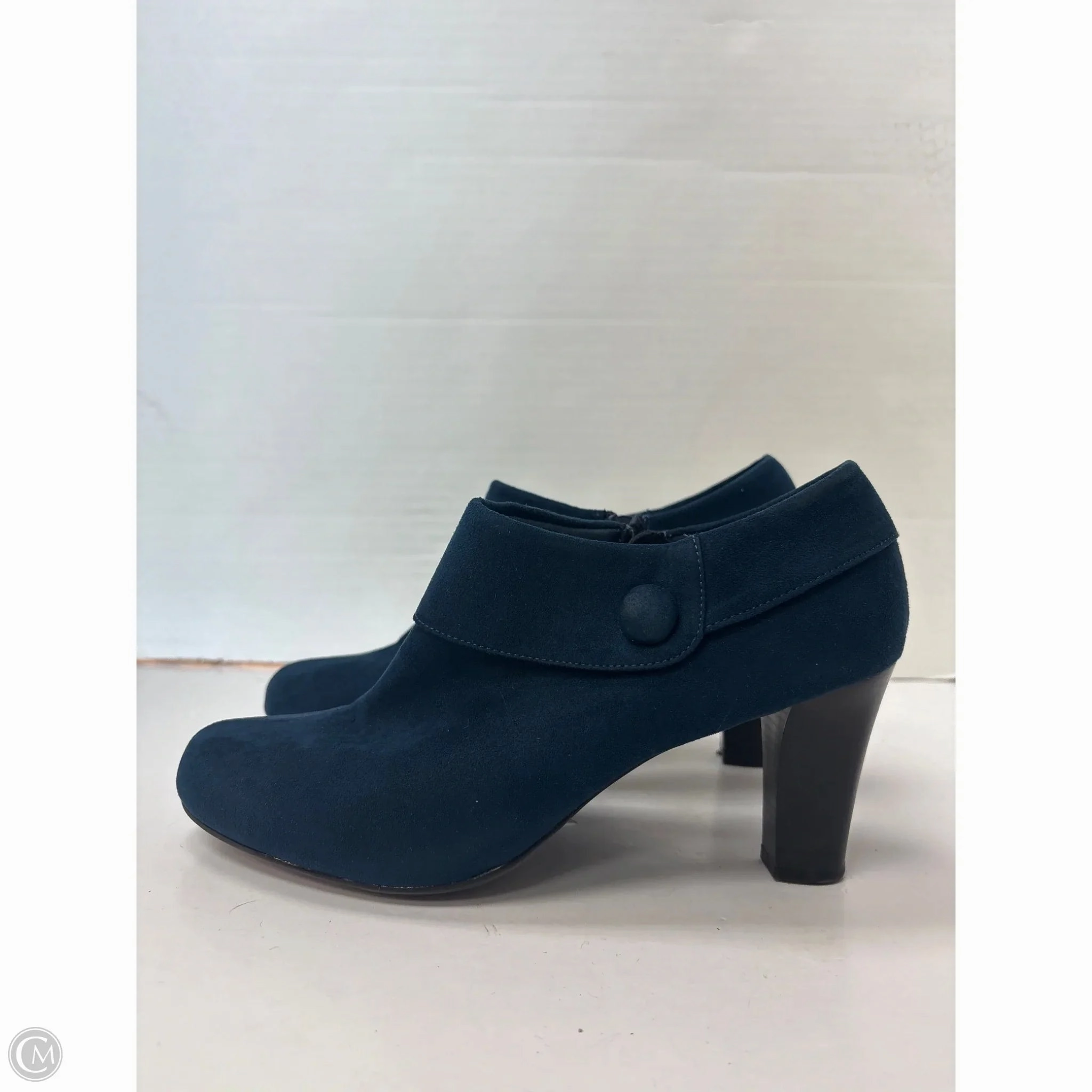Stable Shoes Heels Block By Clothes Mentor In Blue, Size: 9