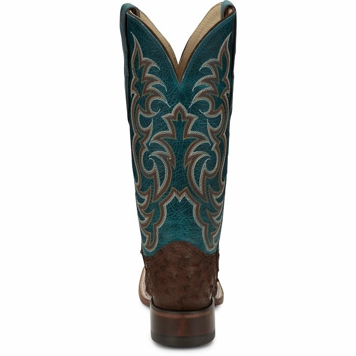Travel Trendy JUSTIN LADIES COWGAL OSTRICH WESTERN BOOTS STYLE AQ8651