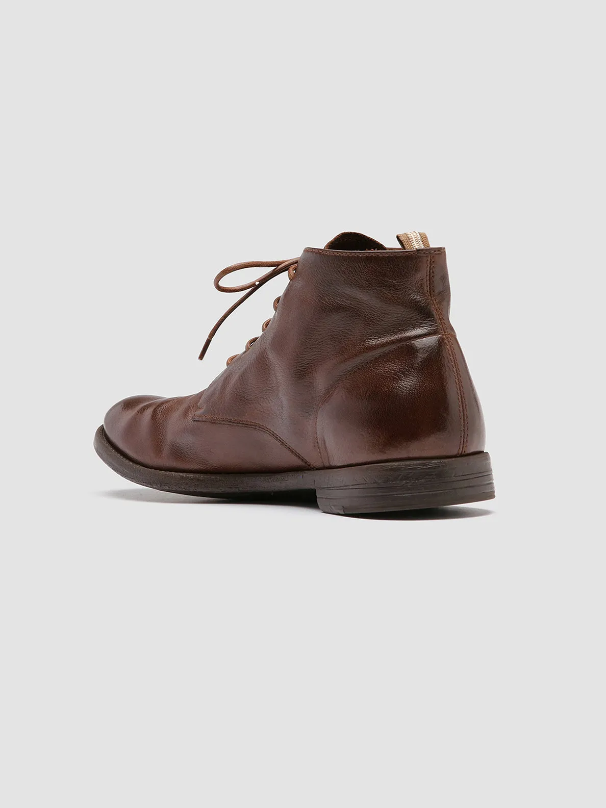 Trendy Vibe ARC 513 - Brown Leather Ankle Boots