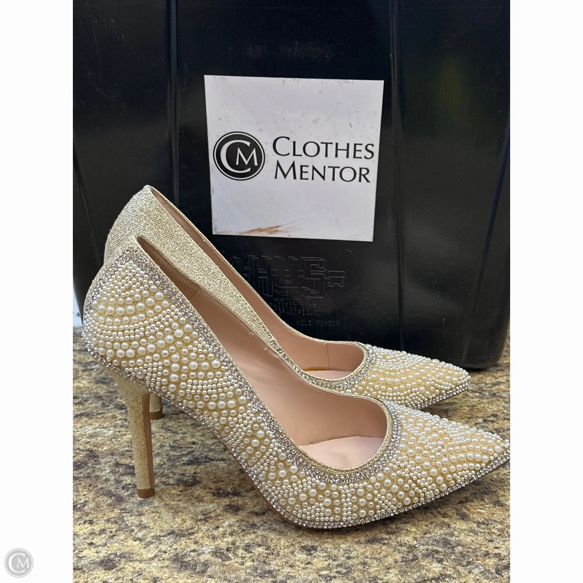 Shoes Heels Stiletto By Cmf In Tan, Size: 8.5 Smooth Surface Slip Resistant