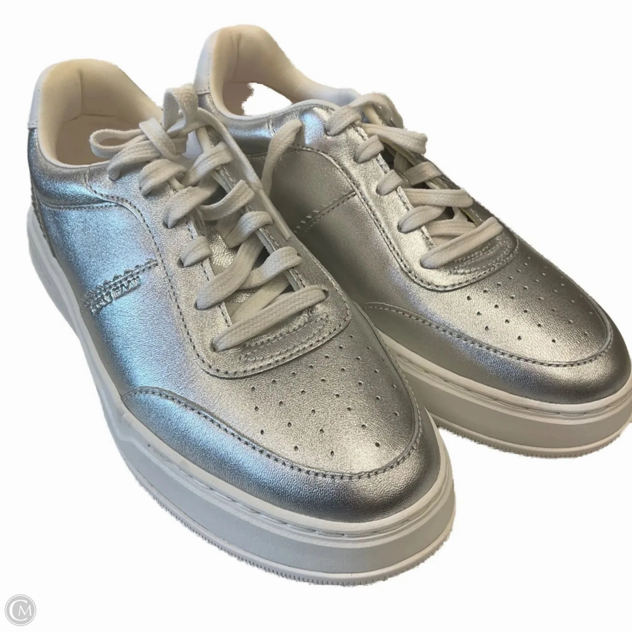 Hypergrip Technology Comfort Reinforcement Shoes Sneakers By Cole-haan In Silver, Size: 6.5