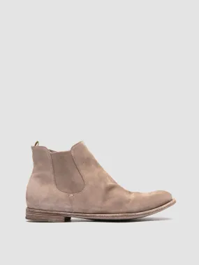 ARCHIVE 514 - Taupe Suede Zipped Boots zipper