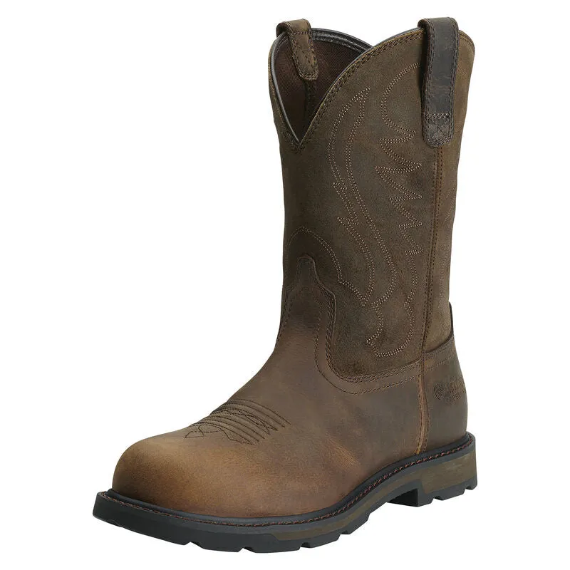 Anti Wear Footwear Comfortable Cushioning Ariat Groundbreaker Steel Toe Work Boots Style 10014241