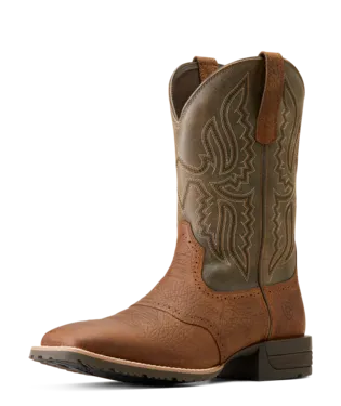 ARIAT HYBRID RANCHWAY WESTERN BOOTS STYLE 10046987 Durable Shell Stylish Explorer Cushioned Step Weather Resistant User