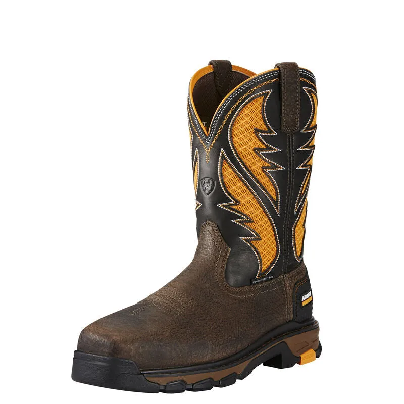 Heavy Duty Traction Ariat Men's Intrepid VentTEK Comp Toe Pull-On Safety Work Boots Style 10020072