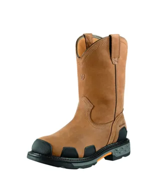 Ariat Mens Overdrive Pull On H2O Composite Toe Work Boot Style 10010901 Low Profile Urban Commute Quick Drying Snowy Path