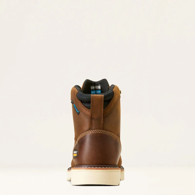 Ariat Mens Rebar Lift 6" Waterproof Composite Toe Work Boot Style 10046876 Slip Resistant Work Commute