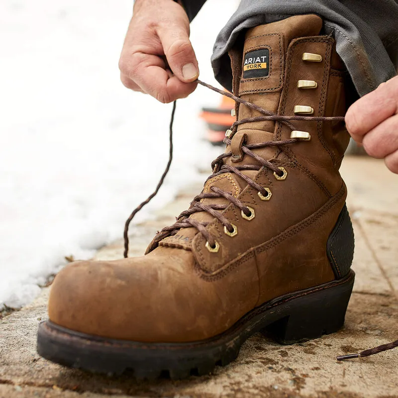 Ariat Powerline 8" 400G Waterproof 400g Composite Toe Work Boot Style 10018567 Flexible Frame Functional Minimalist