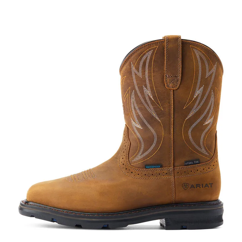 SlipResistant Ariat Sierra Shock Shield Waterproof Steel Toe Work Boot Style 10044544
