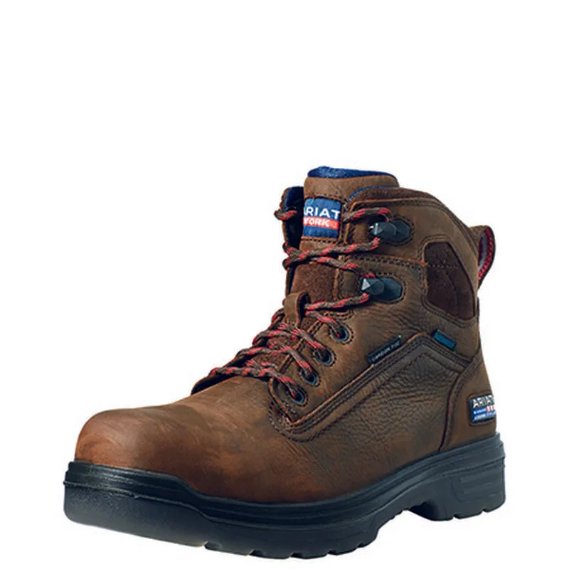 Ariat Turbo 6" USA Assembled Waterproof Carbon Toe Work Boot Style 10036739 Comfortable Feeling