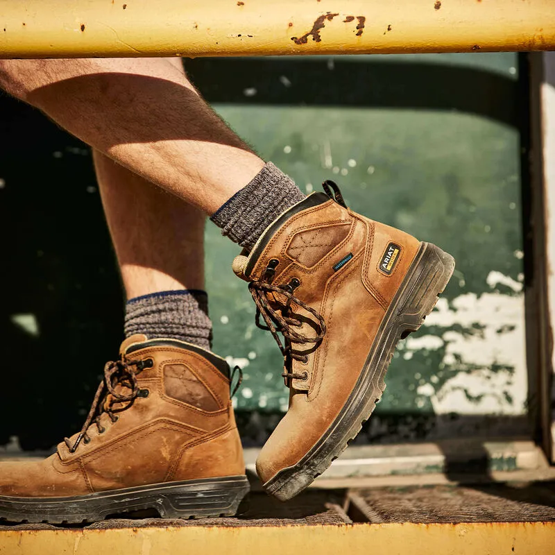 Quick Drying Weather Resistant User ground grip Ariat Turbo 6" Waterproof Carbon Toe Work Boot Style 10027335