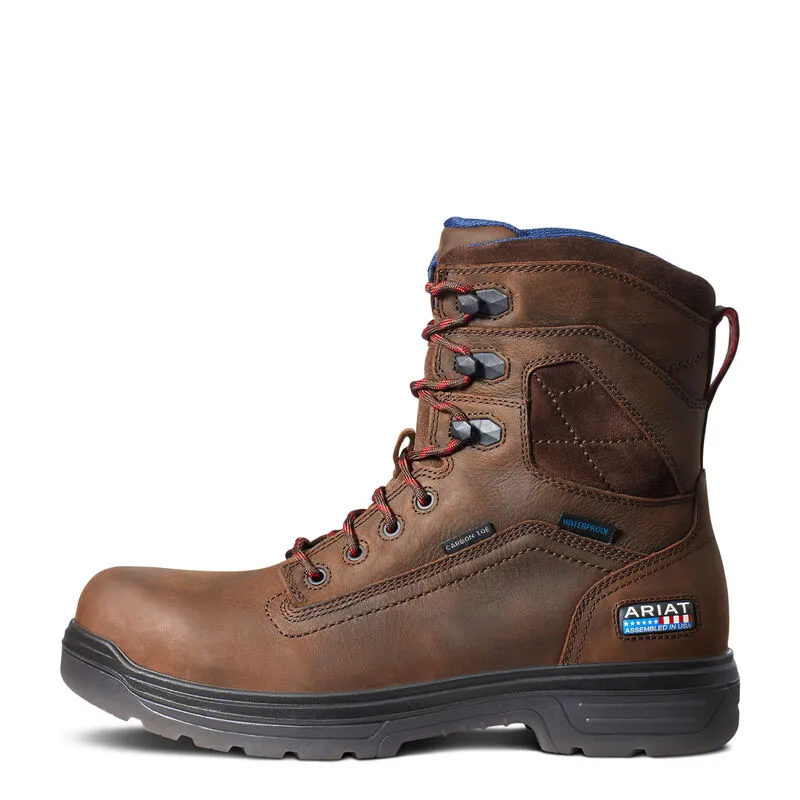 Sleek Finish Tough Exterior Ariat Turbo 8" USA Assembled Waterproof Carbon Toe Work Boot Style 10036737