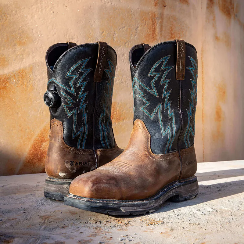 Mud Resistant Night Travel Ariat WorkHog XT BOA Carbon Toe Work Boot Style 10038923