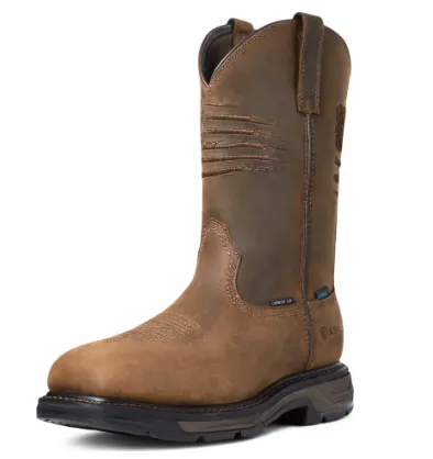 Ariat WorkHog XT Patriot Waterproof Carbon Toe Work Boot Style 10036002 Comfort Lining All Day Wear Eco Material Rural Traveler