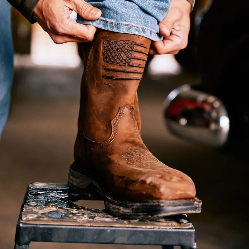 Concert Look Closed Toe Design Ariat WorkHog XT Patriot Waterproof Carbon Toe Work Boot Style 10036002