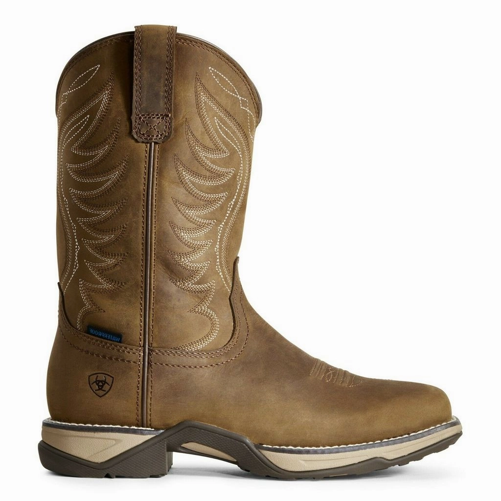 Ariat Ladies Distressed Brown Anthem Boots Style 10029528 Work Approved Anti-fungal