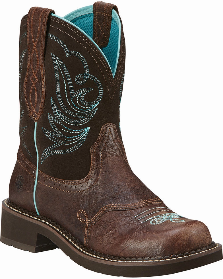 Ariat Ladies Fatbaby Heritage Dapper Western Boots Style 10016238 Snow Explorer