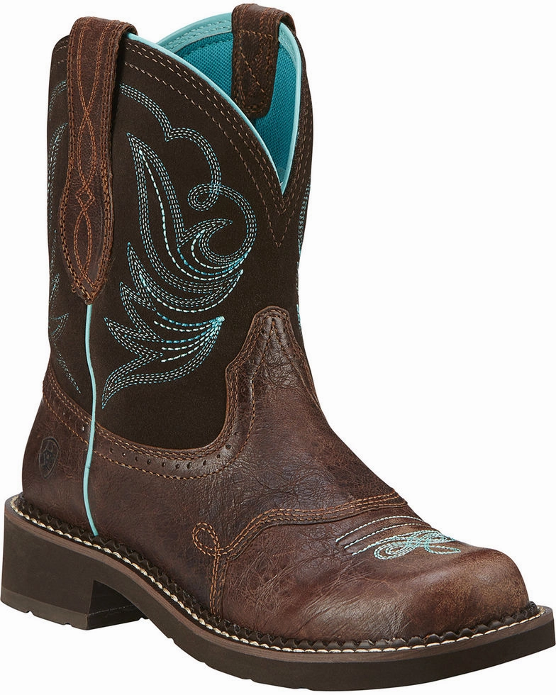 Ariat Ladies Fatbaby Heritage Dapper Western Boots Style 10016238 Comfort Ankle Support