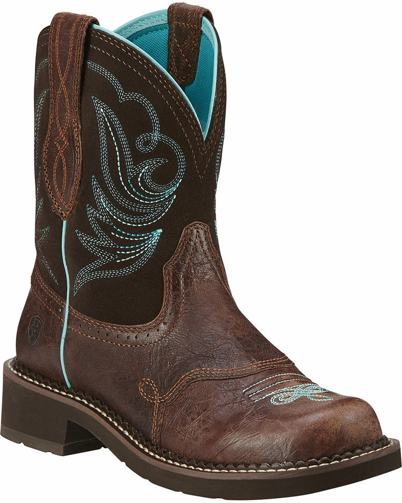 Chain Touch Ariat Ladies Fatbaby Heritage Dapper Western Boots Style 10016238
