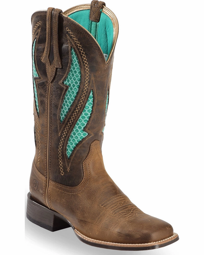 Comfort Lining Winter Walker Ariat Women's VentTEK Ultra Quickdraw Square Toe Cowgirl Boots Style 10023146