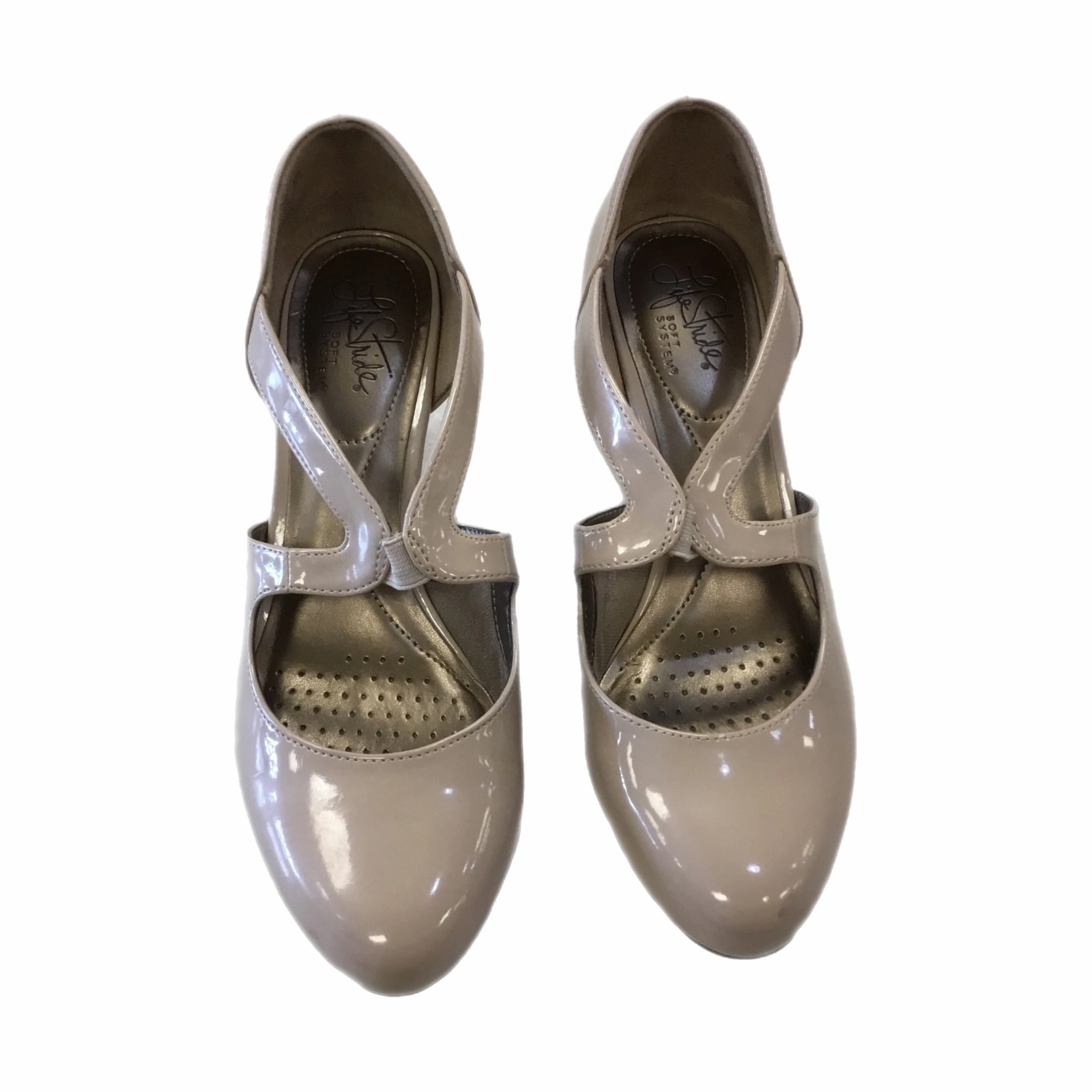 Breathable Refined Shoes Heels Block By Life Stride In Pink, Size: 7.5