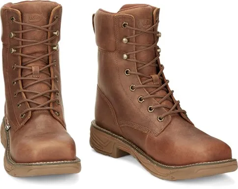 Justin Mens Rush Nano Composite Toe Waterproof Work Boots Style SE468 Heavy-duty Durability Work Ready Boots