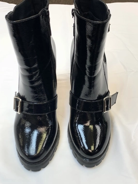 Shoes Heels Block By Clothes Mentor In Blue, Size: 7 Heel Boots Comfortable Upper