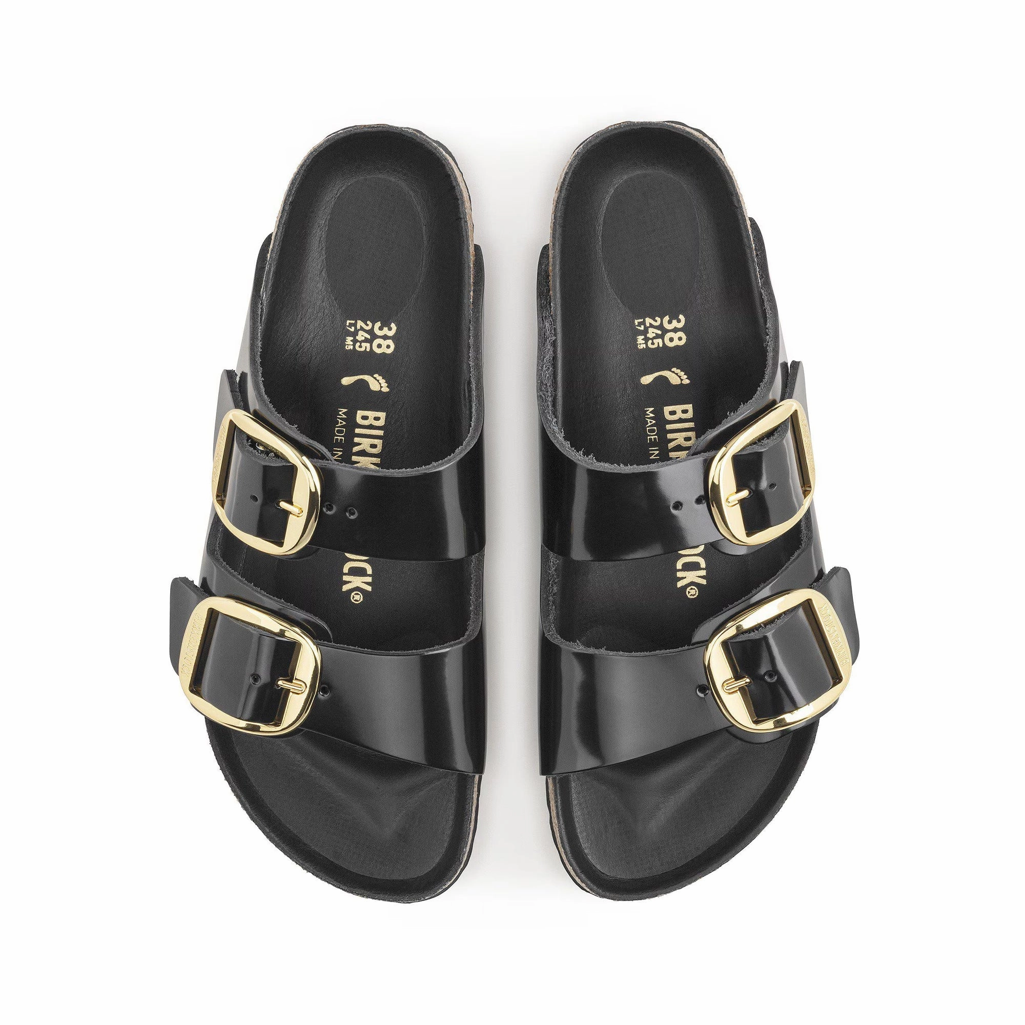 Birkenstock Womens Arizona Big Buckle Slippers Sea View