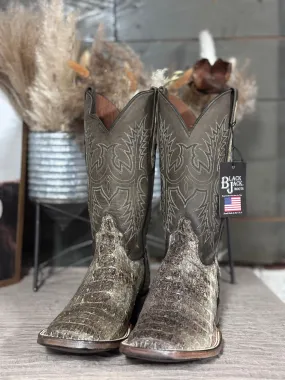 Heavy-Duty Build Black Jack Reverse Caiman Tail Boots