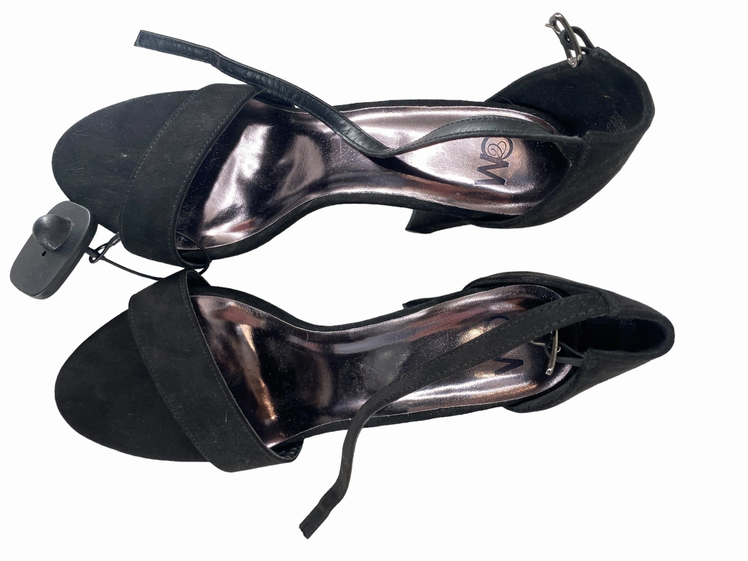 Black Shoes Heels Block Cmc, Size 8.5 Lace Up Style Winter High Heels