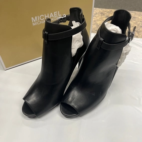 Black Shoes Heels Stiletto Michael Kors, Size 9 Velvet Wedding Heels