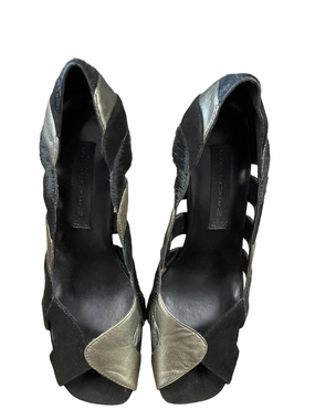 Black Shoes Heels Stiletto Steve Madden, Size 7.5 Bohemian Style Heels