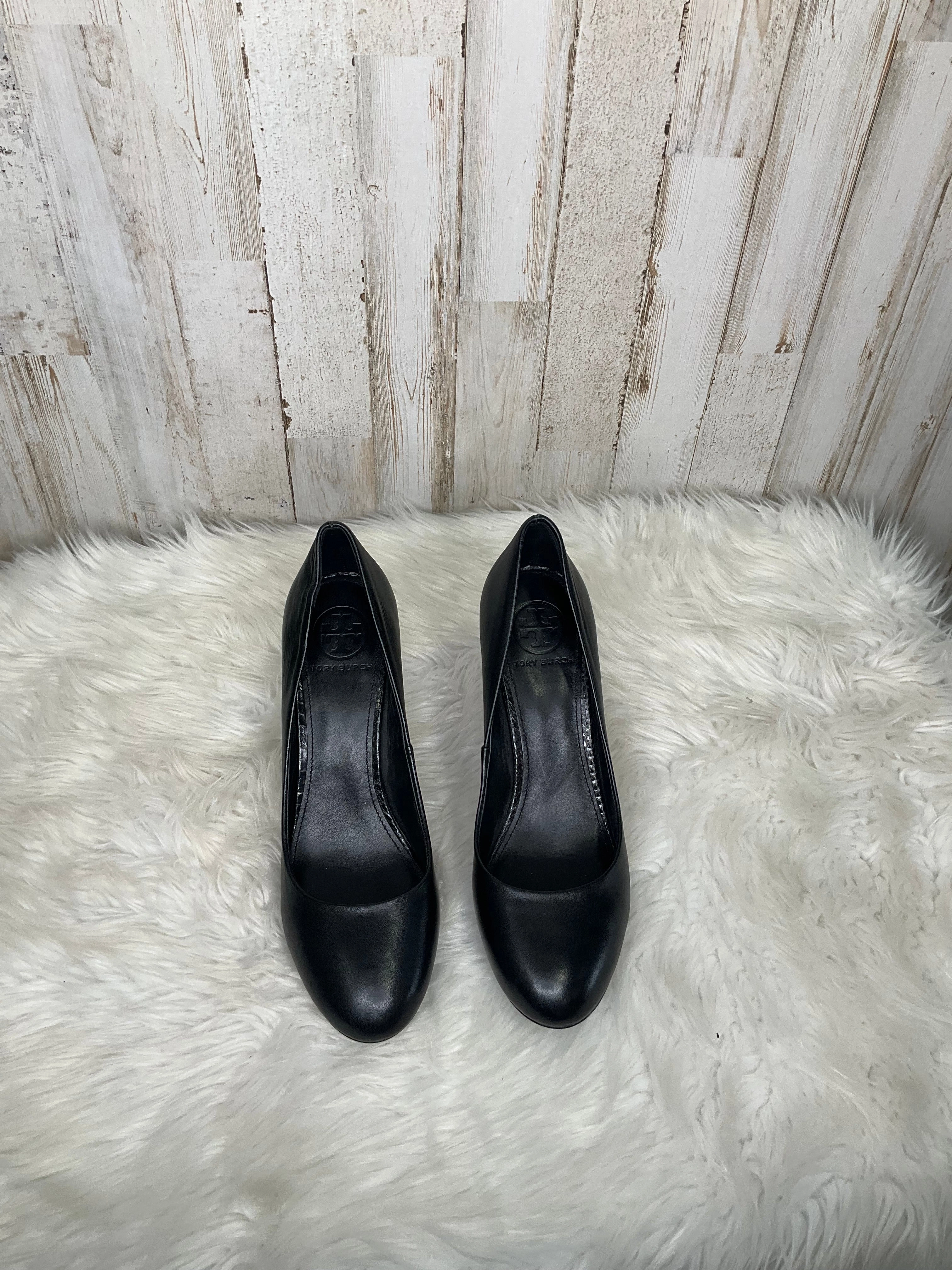 Black Shoes Heels Stiletto Tory Burch, Size 8 Wedding Shoes